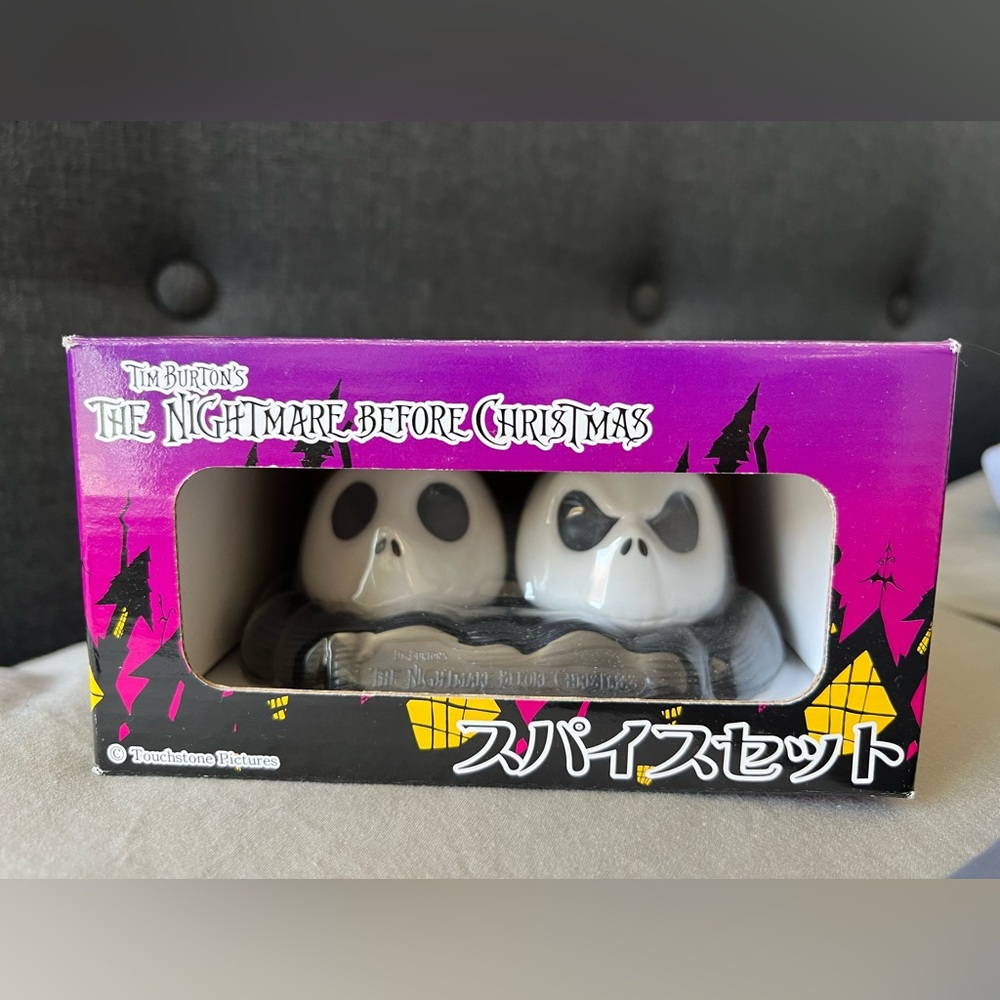 Nightmare Before Christmas Salt & Pepper shakers Jack Skellinton Japanese Sega
